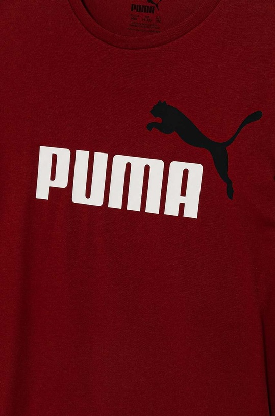 Chlapec Detské bavlnené tričko Puma 586985 burgundské