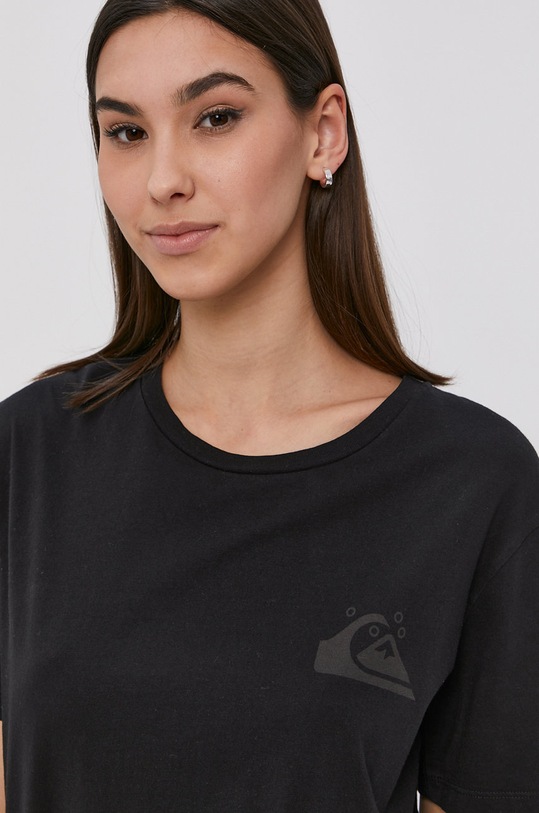 Quiksilver T-shirt bawełna czarny EQWZT03028