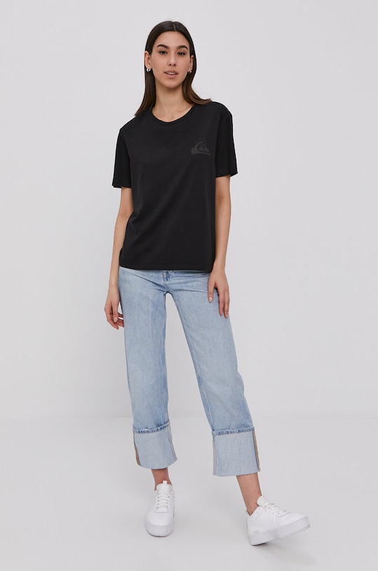 Quiksilver T-shirt EQWZT03028 czarny SS22