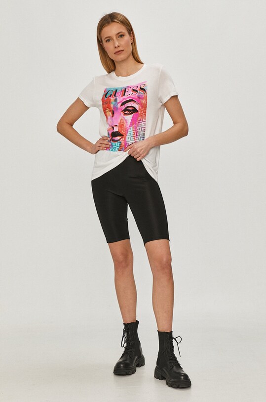 Guess Tricou W1GI91.R9TD2 alb SS21