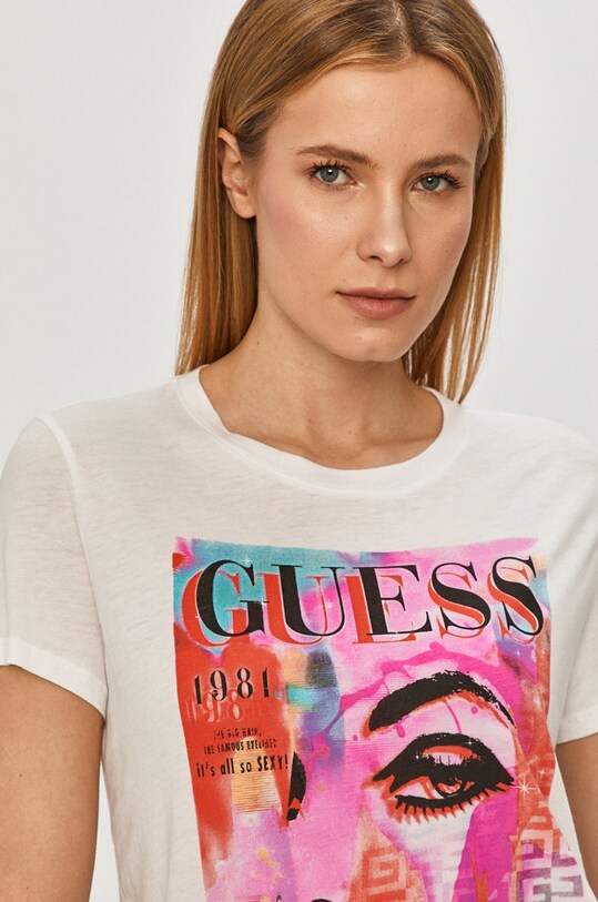 Guess Tricou alb W1GI91.R9TD2