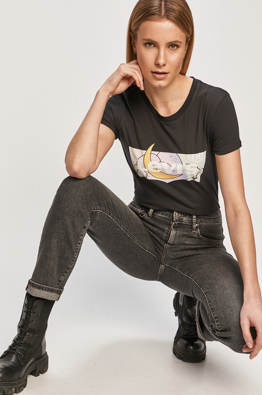 Levi's - T-shirt nadruk czarny 17369.1252