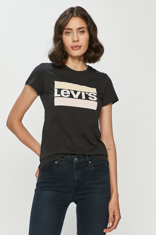 Levi's - Tricou print negru 17369.1498
