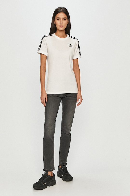 Pamučna majica adidas Originals bijela GN2913