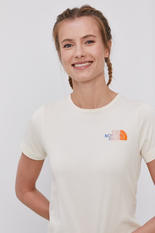 The North Face T-shirt Himalayan Bottle Source beżowy NF0A534311P1