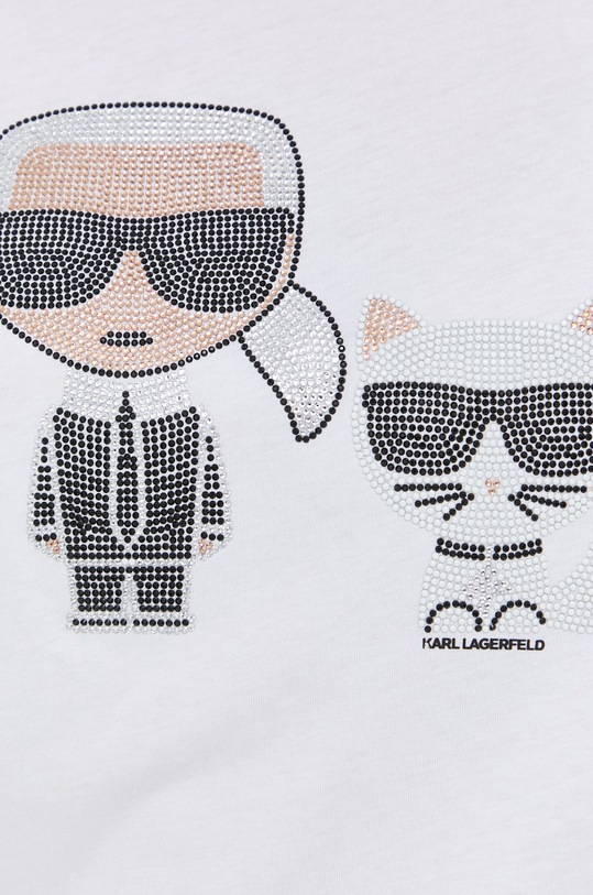 Karl Lagerfeld - T-shirt 210W1725 210W1725 biały