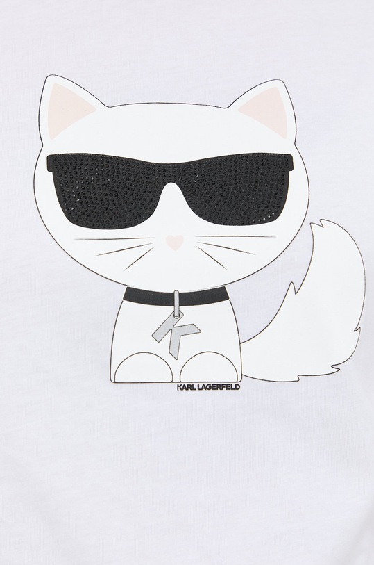 Karl Lagerfeld - T-shirt 210W1723 210W1723 biały