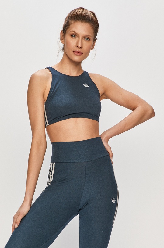 adidas Originals - Sportovní podprsenka GN4384 měkké tyrkysová GN4384