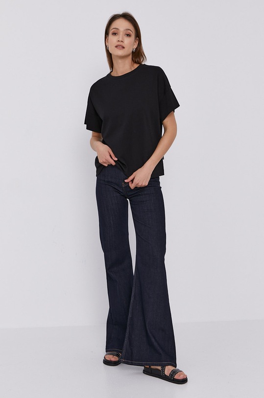 Karl Lagerfeld T-shirt 211W1700 211W1700 czarny SS21
