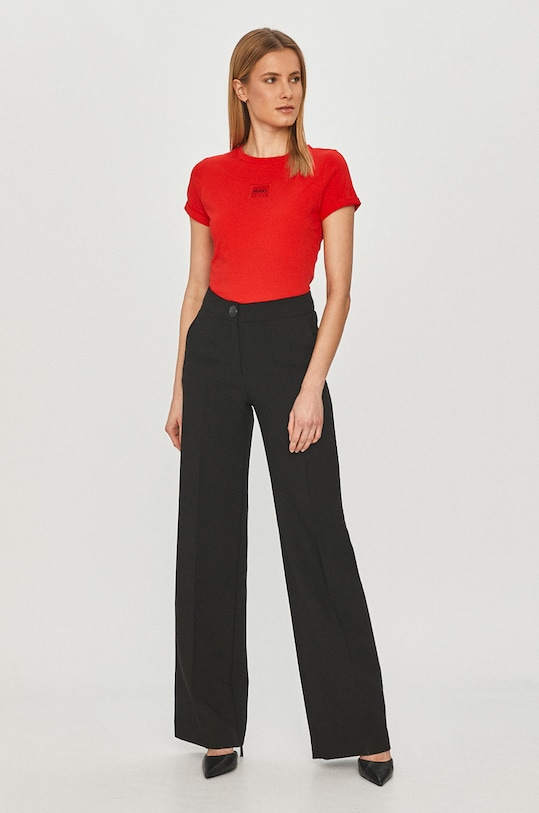 HUGO T-shirt bawełniany 50456008 50456008 czerwony AA00