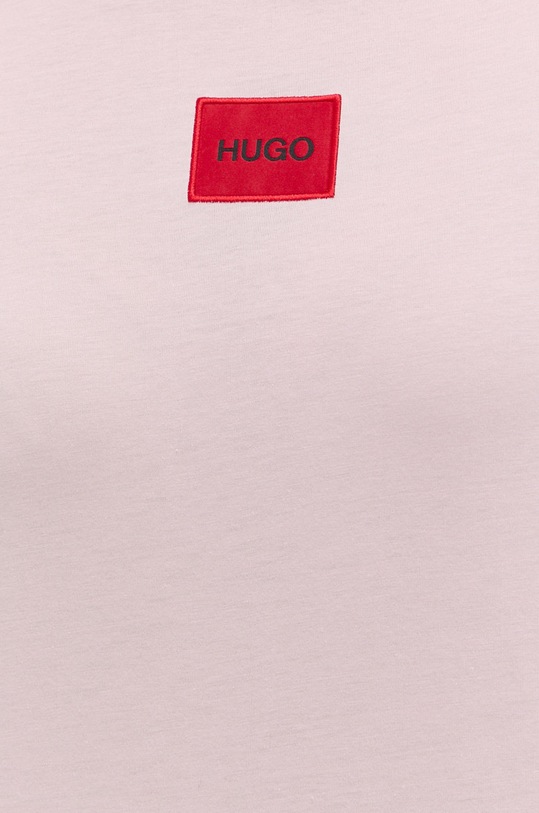Bavlnené tričko HUGO 50456008 ružová