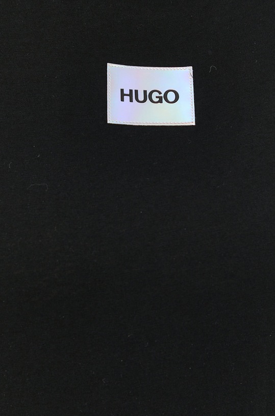 Bavlněné tričko Hugo 50456008 černá
