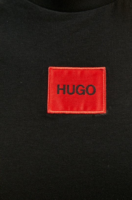 HUGO T-shirt bawełniany 50456008 50456008 czarny