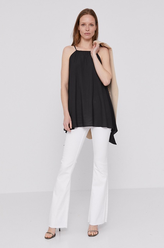 Blúzka Dkny P0DA6F1P čierna SS21