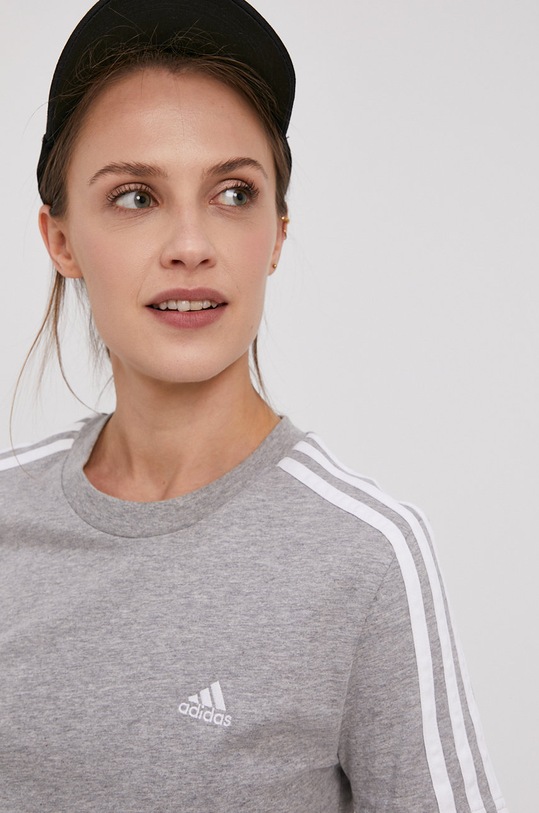 adidas T-shirt GL0785 szary GL0785
