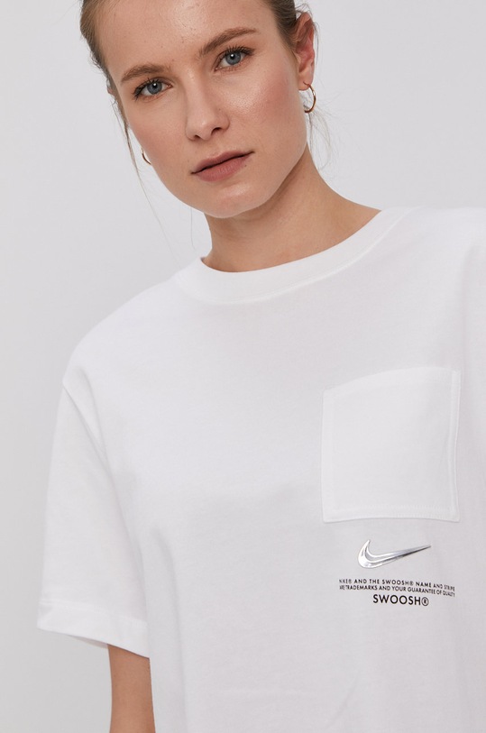 Nike Sportswear T-shirt aplikacja biały CZ8911