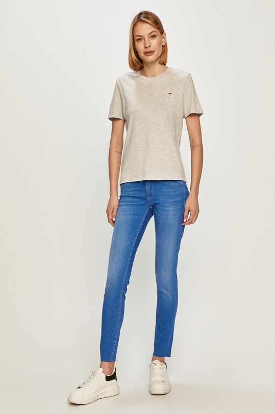 Tommy Jeans - Tričko DW0DW09198.4891 šedá SS21