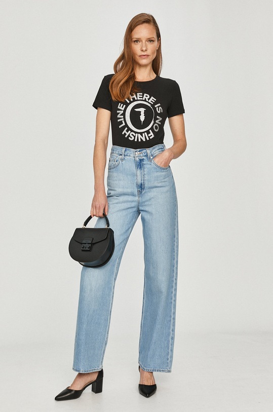 Trussardi Jeans - Тениска 56T00382.1T003614 черен AA00