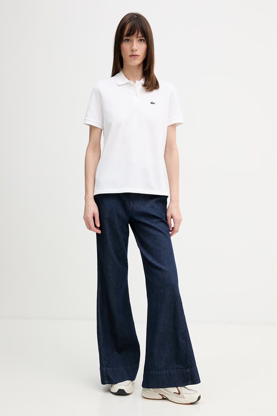 Lacoste t-shirt bawełniany PF7839 biały SS26