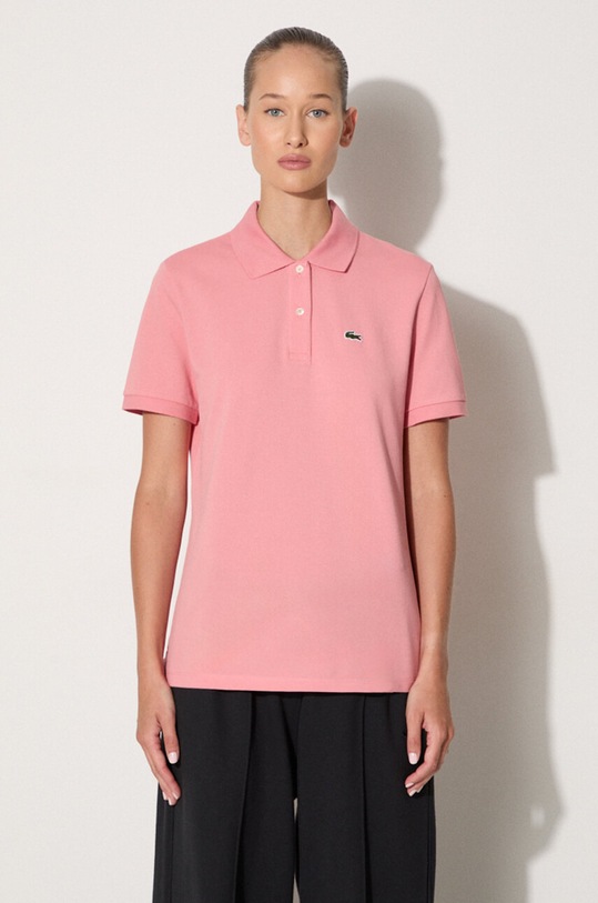 Lacoste cotton t-shirt regular pink PF7839