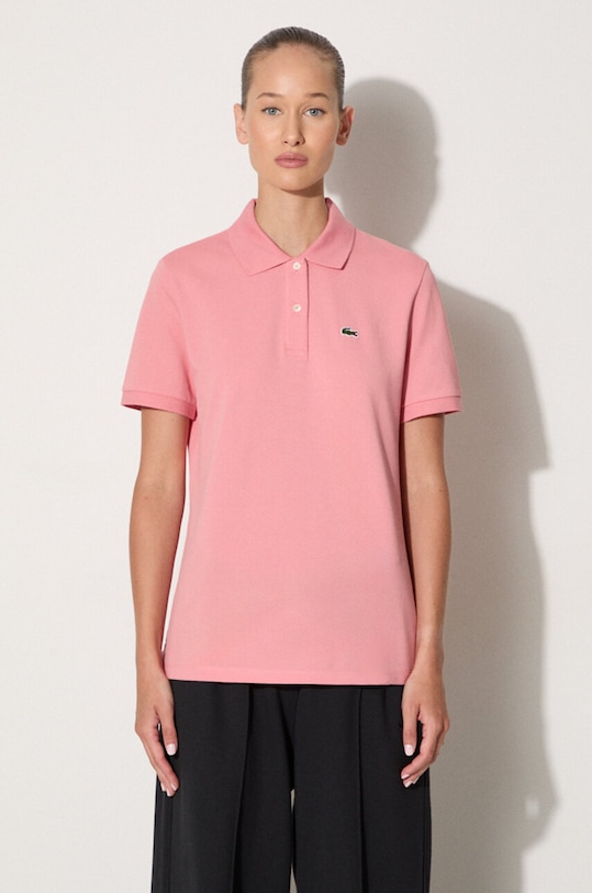 Lacoste cotton t-shirt regular pink PF7839