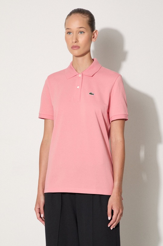 Clothing Lacoste cotton t-shirt PF7839 pink