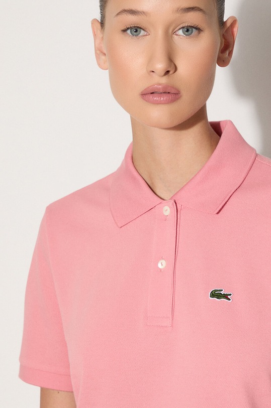 Lacoste cotton t-shirt pink PF7839