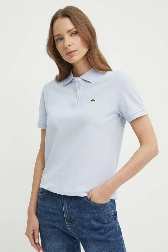 Lacoste t-shirt bawełniany bawełna niebieski PF7839