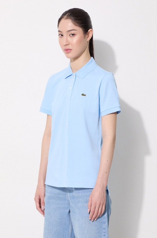 Clothing Lacoste cotton t-shirt PF7839 blue