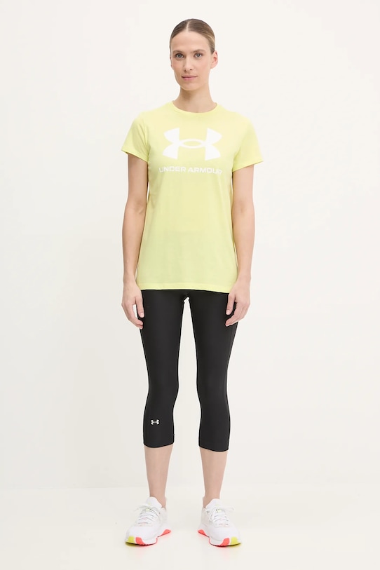 Under Armour tricou 1356305 galben SS25