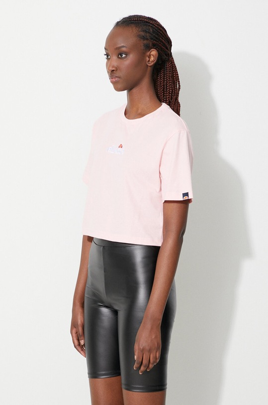 Бавовняна футболка Ellesse рожевий SGB06838