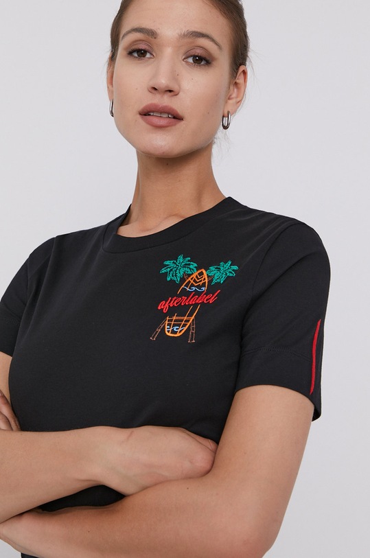 After Label T-shirt czarny AL260.J1/R1