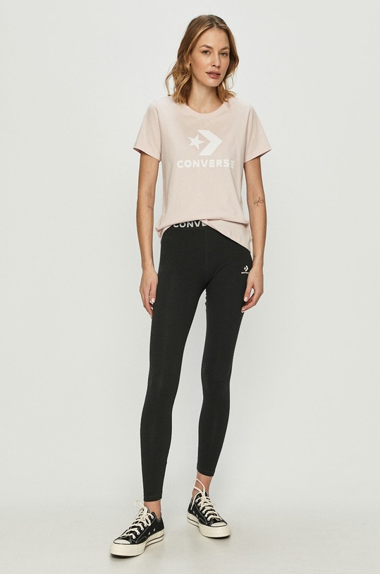 Converse - T-shirt 10018569.A09 różowy SS21