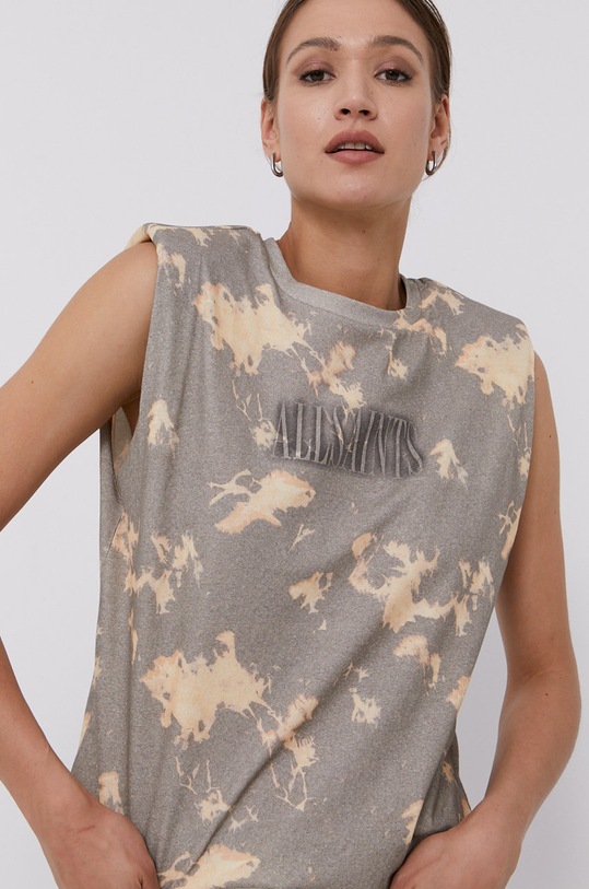 AllSaints Top szary WM133U