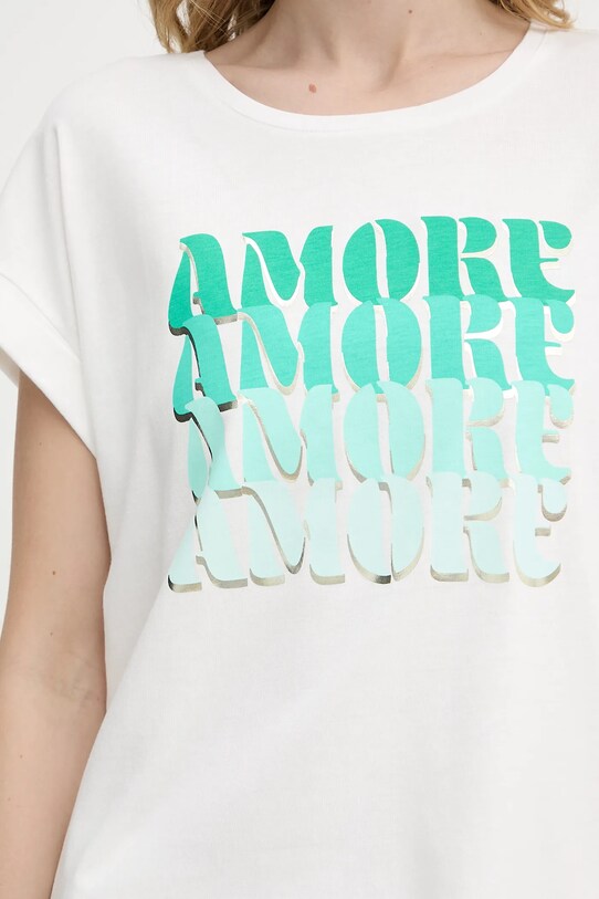 Morgan t-shirt DAMOR biały