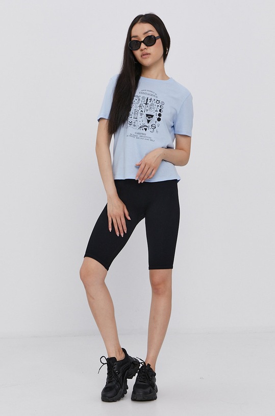 Tally Weijl t-shirt STSCOKITTY2 kék SS21