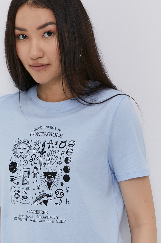 Tally Weijl t-shirt kék STSCOKITTY2