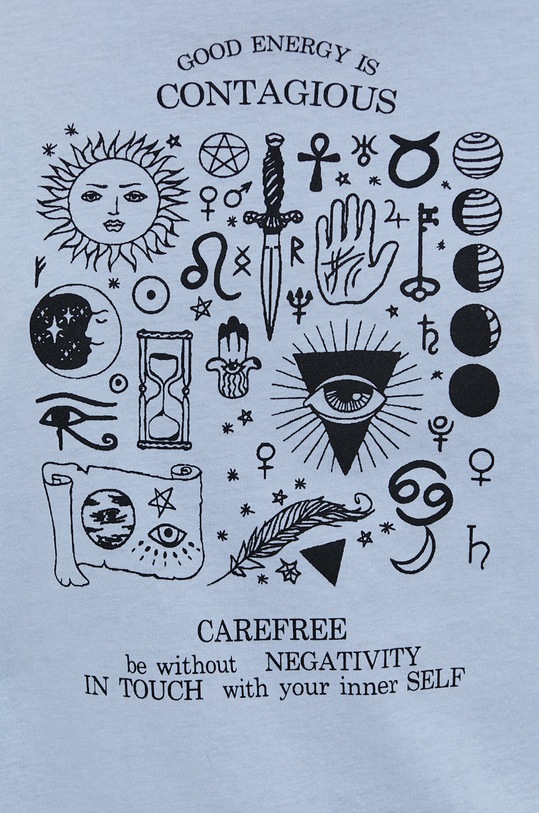 Tally Weijl t-shirt STSCOKITTY2 kék