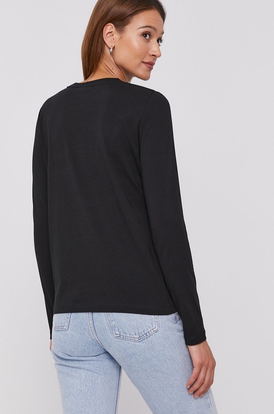 Oblečenie Tričko s dlhým rukávom Calvin Klein K20K203015.4891 čierna