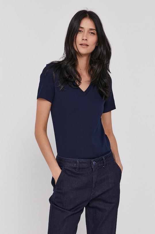 Хлопковая футболка United Colors of Benetton хлопок тёмно-синий 3GA2E4230.016