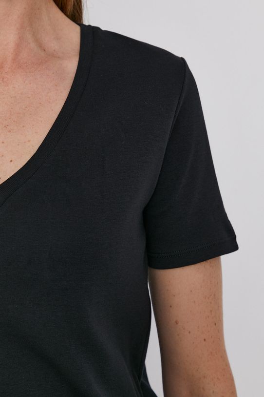 United Colors of Benetton T-shirt bawełniany 3GA2E4230.100 czarny