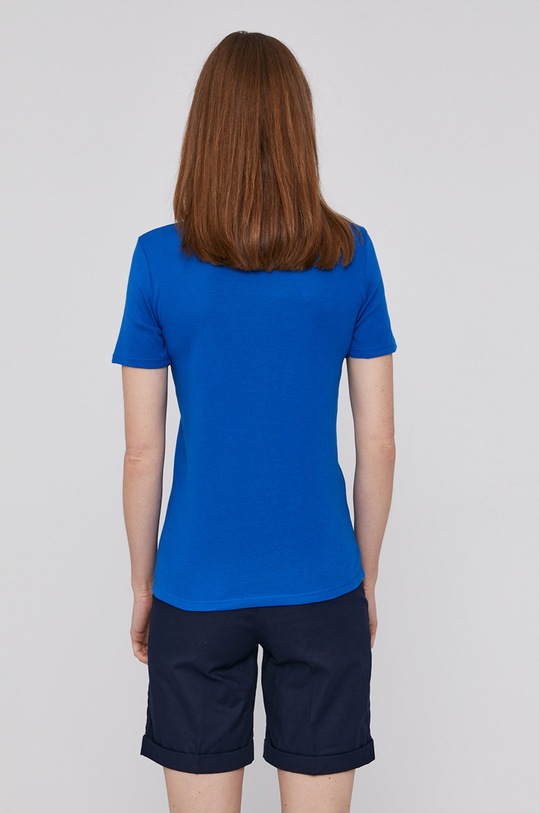Odzież United Colors of Benetton T-shirt bawełniany 3GA2E16A2.36U niebieski