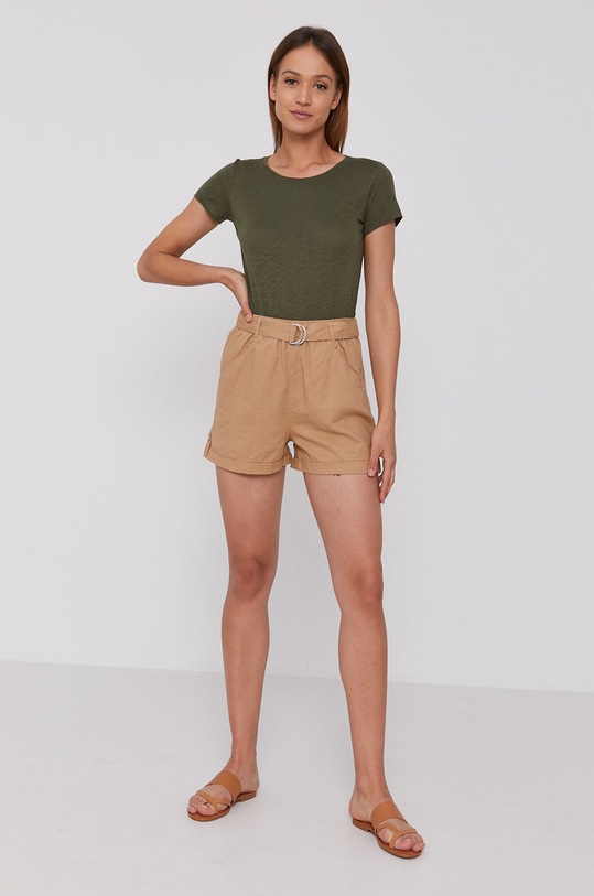 Tričko Sisley 3FD4L11A2.35A zelená SS21