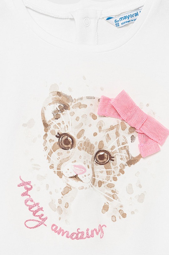 Dievča Mayoral - Detské tričko 1092.4D.BABY biela