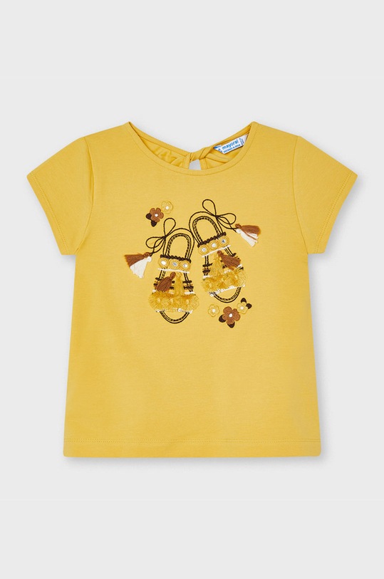 Mayoral - T-shirt dziecięcy żółty 3014.6H.MINI