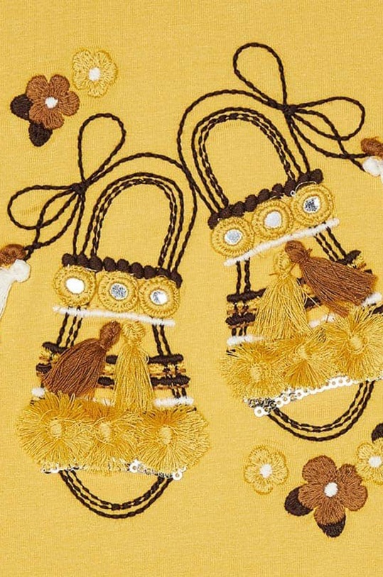 Dziewczynka Mayoral - T-shirt dziecięcy 3014.6H.MINI żółty