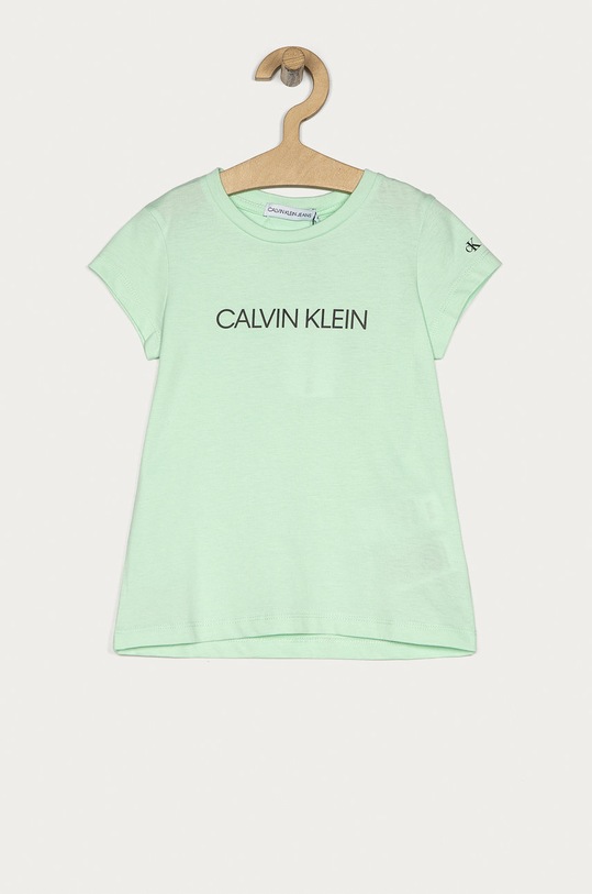Calvin Klein Jeans - Detské tričko 104-176 cm bavlna tyrkysová IG0IG00380.4891