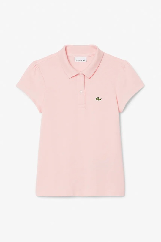Lacoste детское хлопковое поло розовый PJ3594