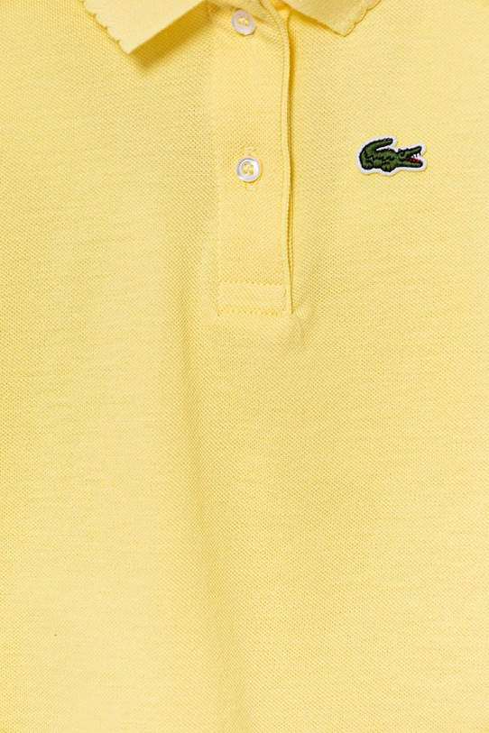 Fete Lacoste tricouri polo din bumbac pentru copii PJ3594 galben