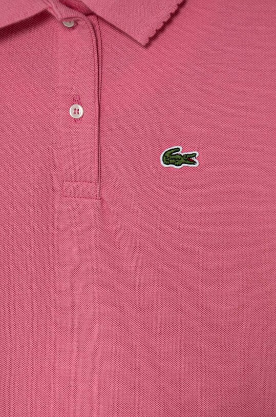 Девочка Lacoste детское хлопковое поло PJ3594 розовый